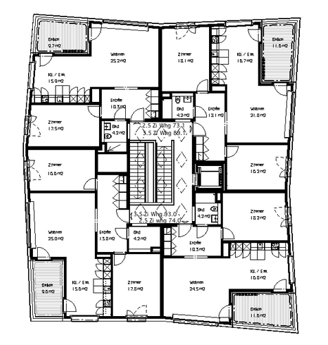 Enzmann Fischer > Residencial EGB, Lucerna