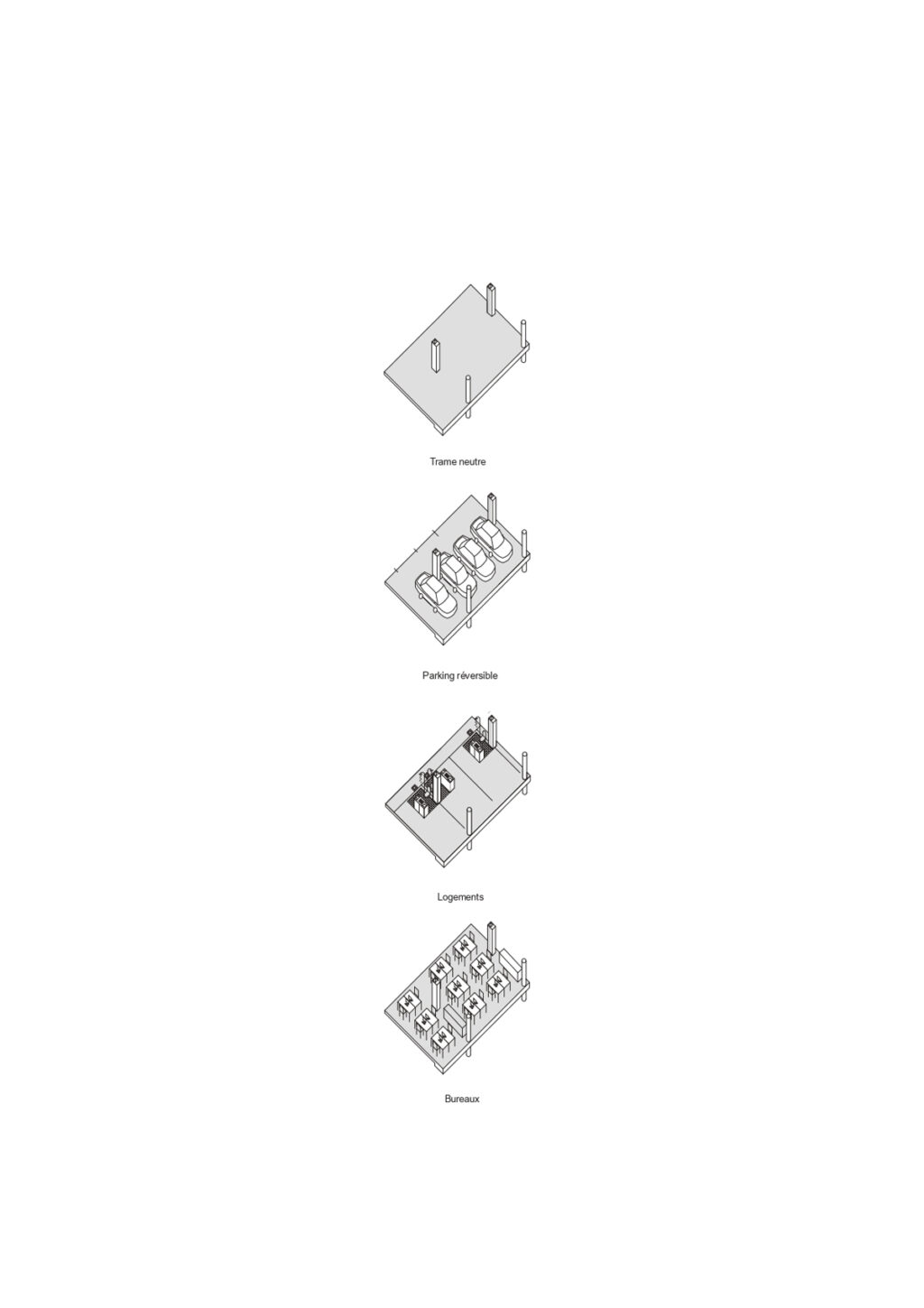 Bruther + Baukunst>Student residence and reversible car park | HIC